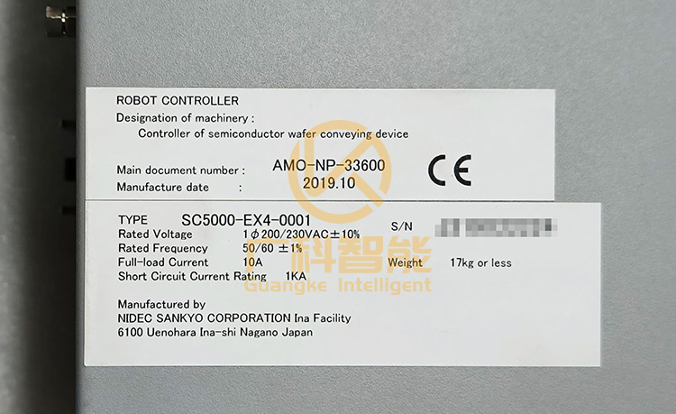 维修尼得科三协半导体机械手控制器SC5000-EX4-0001